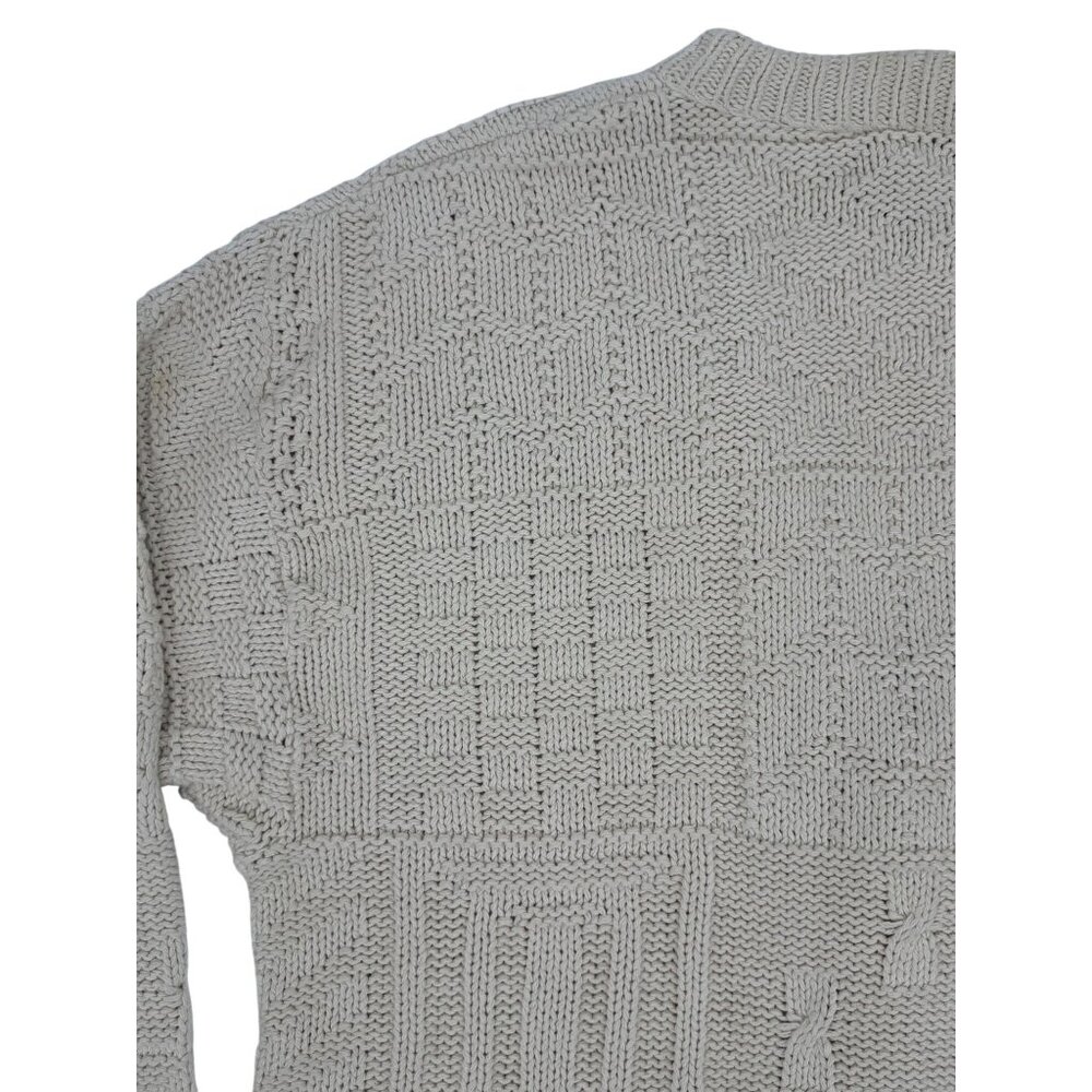 Vintage Y2K American Eagle Knit V-Neck Button Down Grunge 90s Grandpa Cardigan L - Picture 9 of 14
